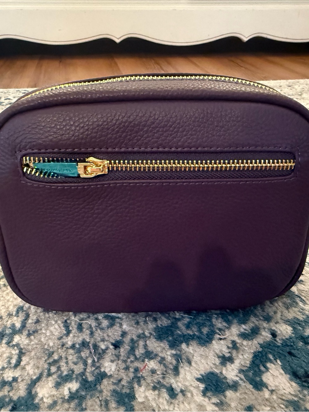 NWT Pom Pom London Purple Crossbody Bag with Multiple Straps - Picture 7 of 13